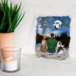 Personalized I Love You To The Moon And Back Acrylic Plaque Birthday Christmas Gift for Dog Owner Lover