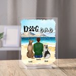 Personalized Dog Dad Acrylic Plaque Home Decoration Birthday Christmas Gift for Pet Owner
