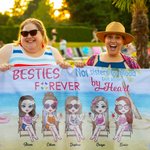 Gepersonaliseerd Niet Zussen Door Bloed Maar Zussen Door Hart Strandlaken Droog Snel Verjaardagscadeau voor Vrienden Zussen