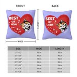 Personalisierte beste Katze Mama jemals Haustier Herz Form Design werfen Kissen Abdeckung Geburtstag Geschenk für Tierliebhaber Besitzer Sofa Dekor