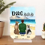 Personalized Dog Dad Acrylic Plaque Home Decoration Birthday Christmas Gift for Pet Owner