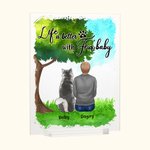 Personalisierte Leben ist besser mit Fell Babys Acryl Plaque Home Dekoration Geburtstag Weihnachten Geschenk für Tierhalter