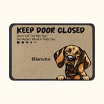 Henkilökohtainen Pidä ovi kiinni Ovi matto syntymäpäivä joululahja koira kissa ystäville Home Essentials