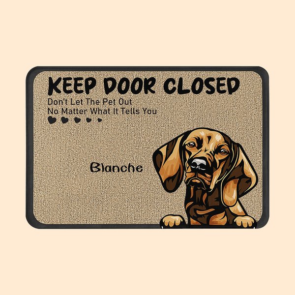 Alfombrilla personalizada para mantener la puerta cerrada Regalo de cumpleaños y Navidad para los amantes de los perros y gatos Home Essentials