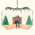 Personalisierte Freunde für immer unregelmäßige Form Acryl Ornament Weihnachtsgeschenk für Freund Schwester