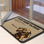 Henkilökohtainen Pidä ovi kiinni Ovi matto syntymäpäivä joululahja koira kissa ystäville Home Essentials