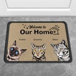 Henkilökohtainen Tervetuloa kotiini ovimatto joulu tai syntymäpäivälahja koiran ystäville kissan ystäville kodin Essentials