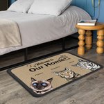 Henkilökohtainen Tervetuloa kotiini ovimatto joulu tai syntymäpäivälahja koiran ystäville kissan ystäville kodin Essentials