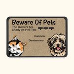 Henkilökohtainen varo lemmikkieläinten ovimatto joulu tai syntymäpäivälahja koiran ystäville kissan ystäville Home Essentials