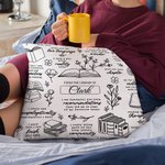 Personalized I Am Thank For Book Throw Pillow Cover with Name Christmas or Birthday Gift for Book Lovers