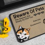 Henkilökohtainen varo lemmikkieläinten ovimatto joulu tai syntymäpäivälahja koiran ystäville kissan ystäville Home Essentials