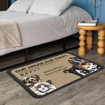Personalized My House My Rules  Door Mat Pet Lover Home Essentials