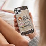 Henkilökohtainen Vain tyttö, joka rakastaa kirjoja Matkapuhelin tapauksessa nimi Syntymäpäivä Joululahja Sisko Ystävä Kirjan rakastaja