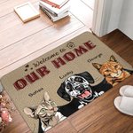 Henkilökohtainen Tervetuloa kotiimme söpö ovimatto joululahja syntymäpäivälahja lemmikkieläinten ystäville