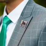 Spilla personalizzata Always By Your Side con testo e foto Regalo commemorativo per matrimonio e cerimonia di laurea