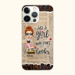 Henkilökohtainen Vain tyttö, joka rakastaa kirjoja Matkapuhelin tapauksessa nimi Syntymäpäivä Joululahja Sisko Ystävä Kirjan rakastaja