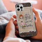 Henkilökohtainen Vain tyttö, joka rakastaa kirjoja Matkapuhelin tapauksessa nimi Syntymäpäivä Joululahja Sisko Ystävä Kirjan rakastaja