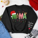 T-Shirt Sweat-Shirt à Capuche Personnalisé avec Prénoms des Enfants Thème MAMA Cadeau Fête Anniversaire pour Maman Grand-Mère