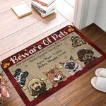 Henkilökohtainen Licking ja hyppääminen todella innoissaan olet täällä ovimatto syntymäpäivälahja lemmikkieläinten ystäville