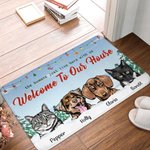 Henkilökohtainen Ihmiset vain asuvat täällä kanssani Lattiamatto Joululahja Syntymäpäivälahja lemmikkieläinten ystäville