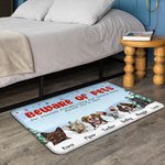 Gepersonaliseerd Likken En Springen Echt Opgewonden Je Bent Hier Deurmat Verjaardagscadeau voor Huisdierliefhebber