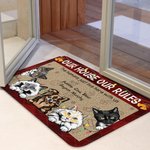 Henkilökohtainen Talomme Sääntöjemme Ovimatto Joululahja Syntymäpäivälahja Lemmikkieläinten ystäville