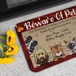 Henkilökohtainen Licking ja hyppääminen todella innoissaan olet täällä ovimatto syntymäpäivälahja lemmikkieläinten ystäville