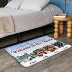 Henkilökohtainen Ihmiset vain asuvat täällä kanssani Lattiamatto Joululahja Syntymäpäivälahja lemmikkieläinten ystäville