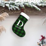 Bas de Noël Personnalisé avec Nom et Initiale Décoration Noël Cadeau Noël pour Ami ou Famille