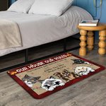 Henkilökohtainen Talomme Sääntöjemme Ovimatto Joululahja Syntymäpäivälahja Lemmikkieläinten ystäville