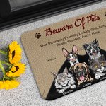 Felpudo personalizado para lamer y saltar de emoción Regalo de Navidad Regalo de cumpleaños para los amantes de las mascotas