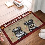 Henkilökohtainen omistajat ovat hämärä kuin helvetti liian Ovimatto joululahja syntymäpäivälahja lahja lemmikkikoira koira kissa rakastaja