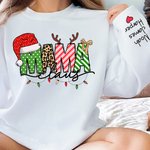T-Shirt Sweat-Shirt à Capuche Personnalisé avec Prénoms des Enfants Thème MAMA Cadeau Fête Anniversaire pour Maman Grand-Mère
