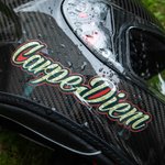 Personalised Name Motorbike Waterproof Helmet Decal Sticker Set of 2 Gift for Motorbike Lovers