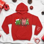 T-Shirt Sweat-Shirt à Capuche Personnalisé avec Prénoms des Enfants Thème MAMA Cadeau Fête Anniversaire pour Maman Grand-Mère
