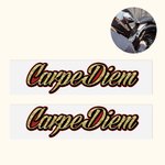 Personalised Name Motorbike Waterproof Helmet Decal Sticker Set of 2 Gift for Motorbike Lovers