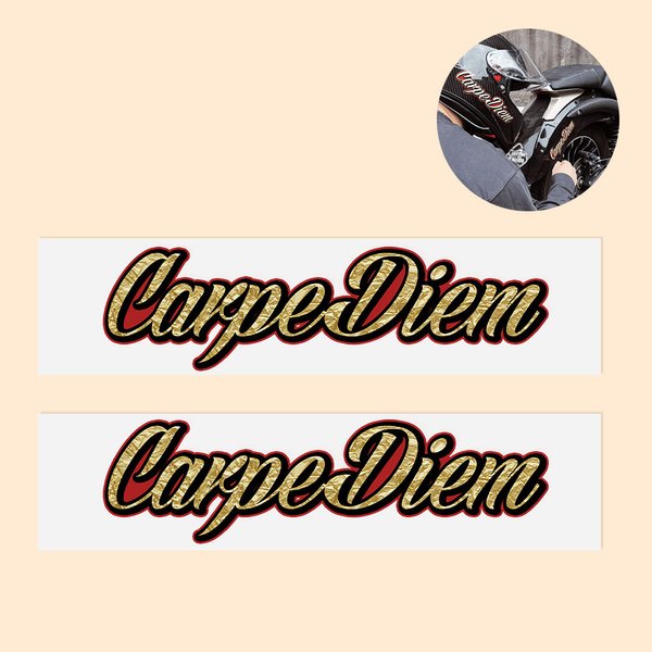 Name Motorcycle Waterproof Helmet Decal Sticker Set