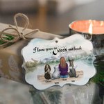 Personalized I Love You To The Moon And Back Pets Acrylic Hanging Ornament Pet Memorial Gift for Friends