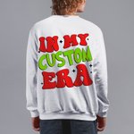 Personalized Green Monster Hand In My Era Sweatshirt T-shirt with Name Christmas Birthday Gift for Friend Family