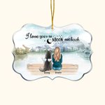 Personalized I Love You To The Moon And Back Pets Acrylic Hanging Ornament Pet Memorial Gift for Friends