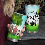 Personalisierte Fur Mama/Papa 20 oz Edelstahl Becher mit Namen Perfekte Geburtstag Weihnachten Geschenk für Hundeliebhaber
