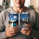 Gepersonaliseerde Dog Mom/Dad 20 oz Stainless Steel Tumbler Leuk Verjaardag Kerstcadeau voor hondenliefhebbers