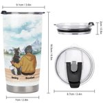 Gepersonaliseerde Life Is Better with a Dog/Dogs 20 oz Stainless Steel Tumbler Perfect Birthday Christmas Gift voor hondenliefhebbers