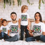 Personalized Retro Green Monster Hand Christmas T-shirt Sweatshirt Baby Onesie Funny Christmas Gift for Family Friend