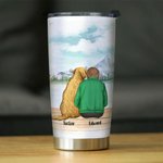 Personligt Forever in My Heart 20 oz rostfritt stålglas med namn Perfekt födelsedagspresent för hundälskare