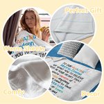 Personalisierte Familie Paar Liebe Brief Decke mit bunten Buchstaben Jahrestag Geburtstag Geschenk für Papa Mama Großeltern