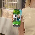 Personalized Dog Mom/Dad 20 oz Stainless Steel Tumbler with Name Birthday Christmas Gift for Dog Lovers