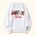 Sweatshirt T-shirt Personnalisé avec Surnom et 1-6 Nom Enfants Cadeau Famille Noël pour Maman Grand-Mère