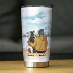 Gepersonaliseerde Life Is Better with a Dog/Dogs 20 oz Stainless Steel Tumbler Perfect Birthday Christmas Gift voor hondenliefhebbers