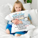 Taie d'oreiller personnalisée Lettre d'amour Noël Anniversaire Coton Cadeau pour la famille ou les amis